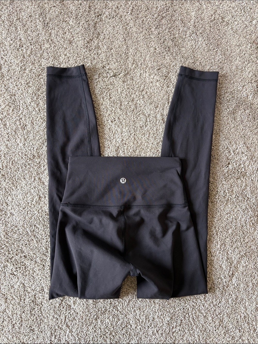 lululemon athletica Black High-Rise Leggings with Logo